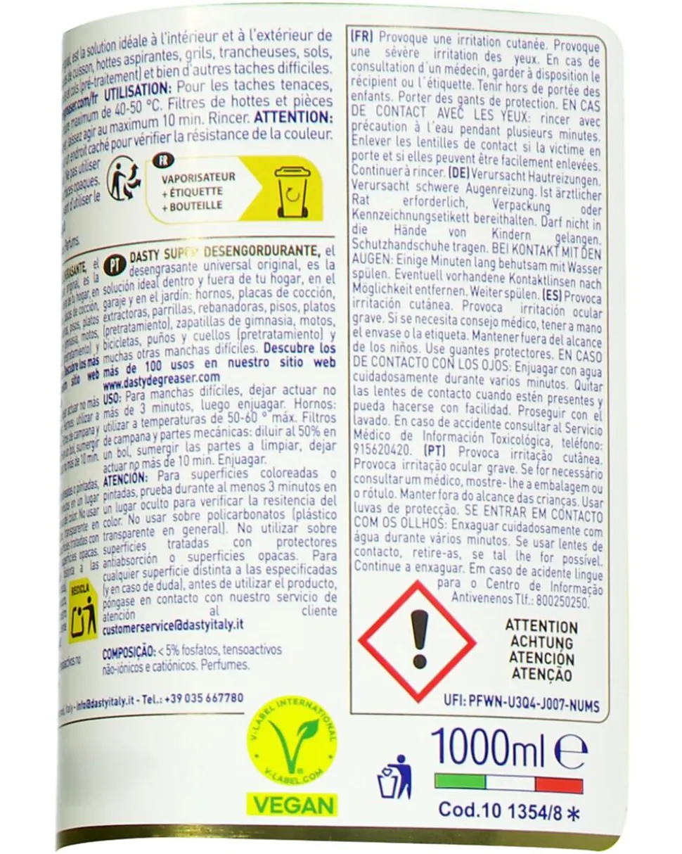 Dégraissant - Multicolore