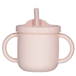 Gobelet avec paille - Rose