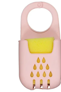 Porte-éponge avec éponge - Rose